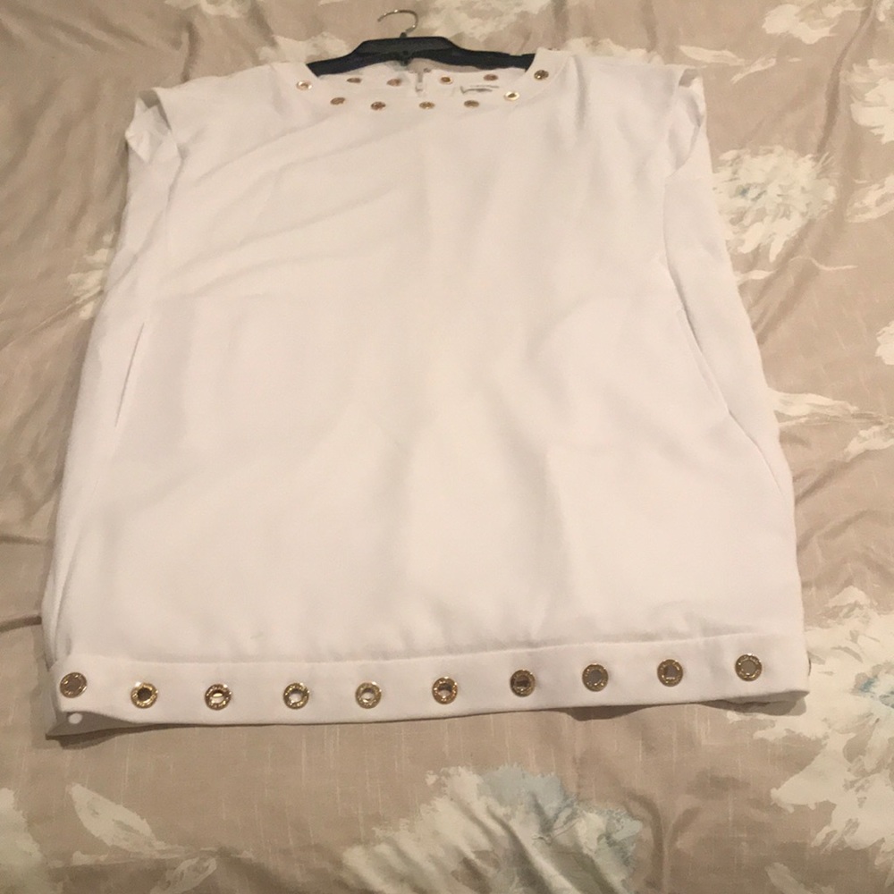 Calvin Klein white classy dress